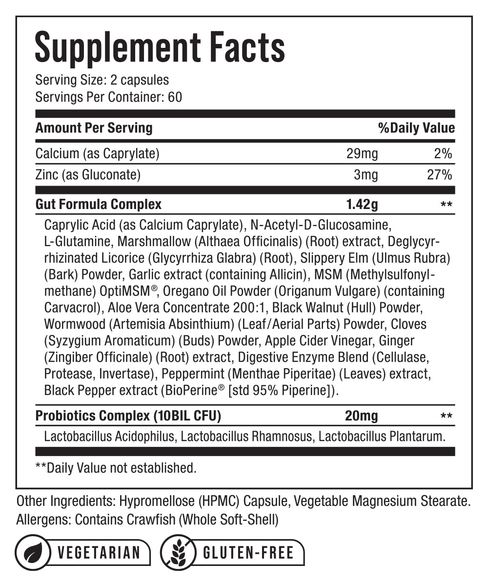 Gut Formula - 120 Capsules